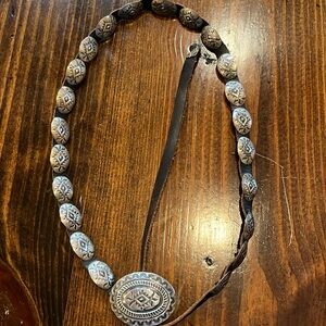 Vintage Navajo sterling silver Concho belt.